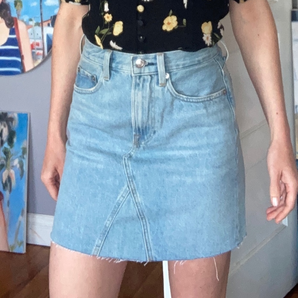 Everlane Denim Reconstructed Skirt